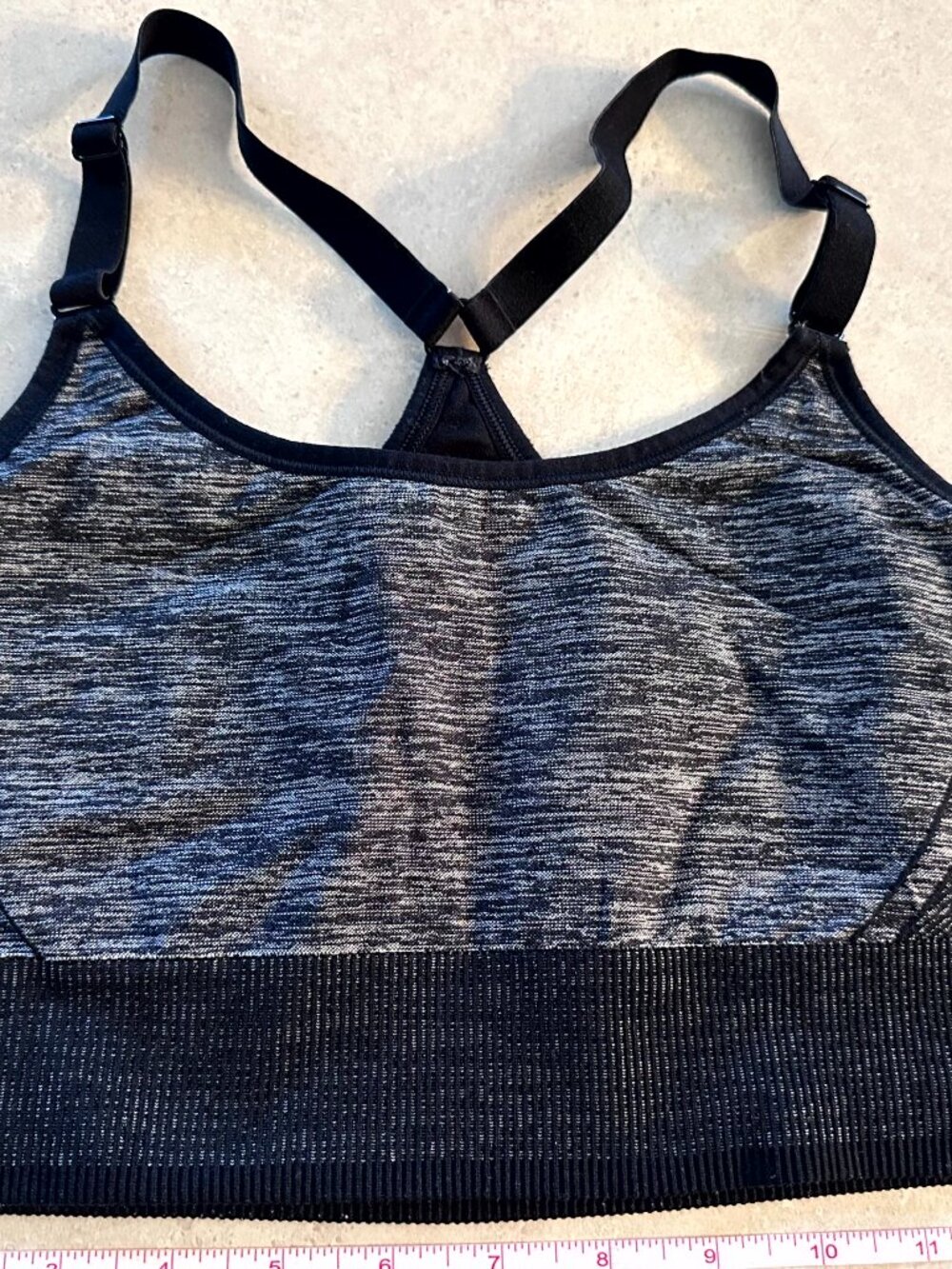 all in motion Women's Sports Bra Size XXL Black, Grey Racerback